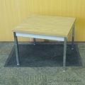 Maple Top End Table w Chrome Legs